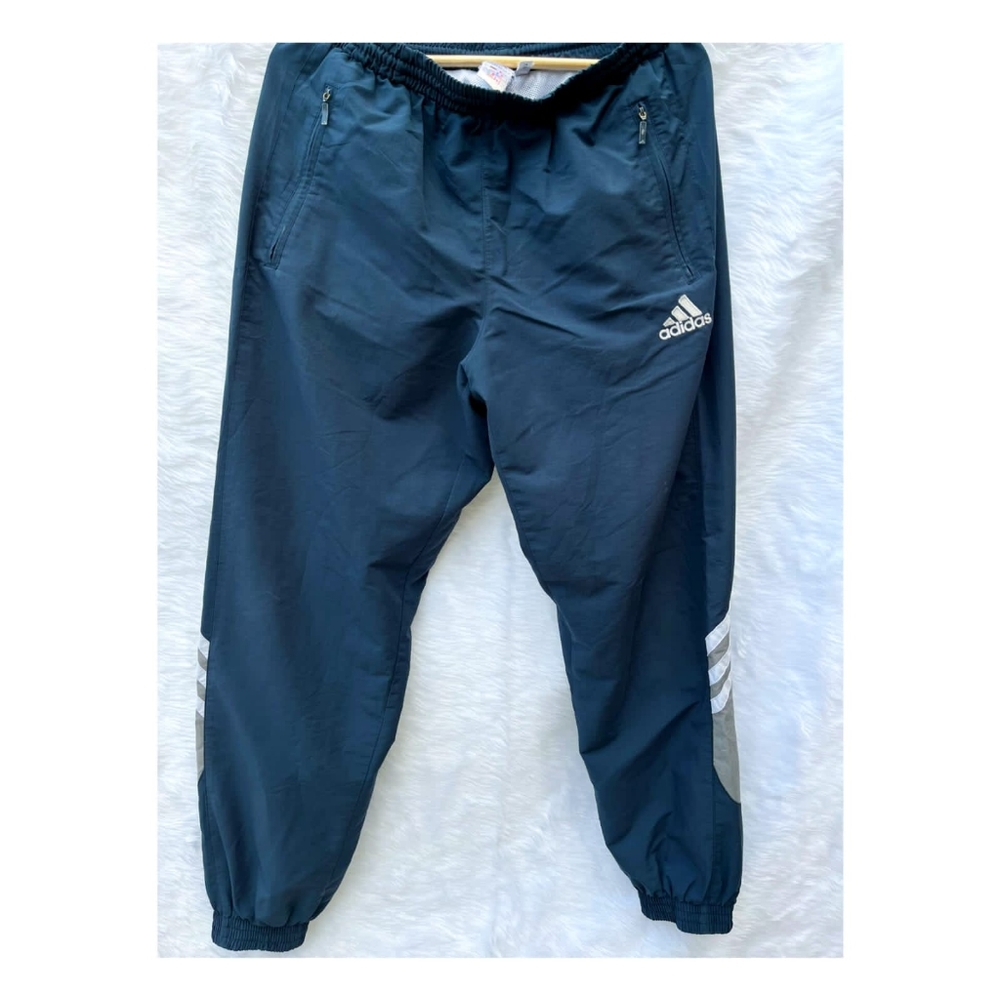Adidas Blue Trackpants - Picture 1 of 7